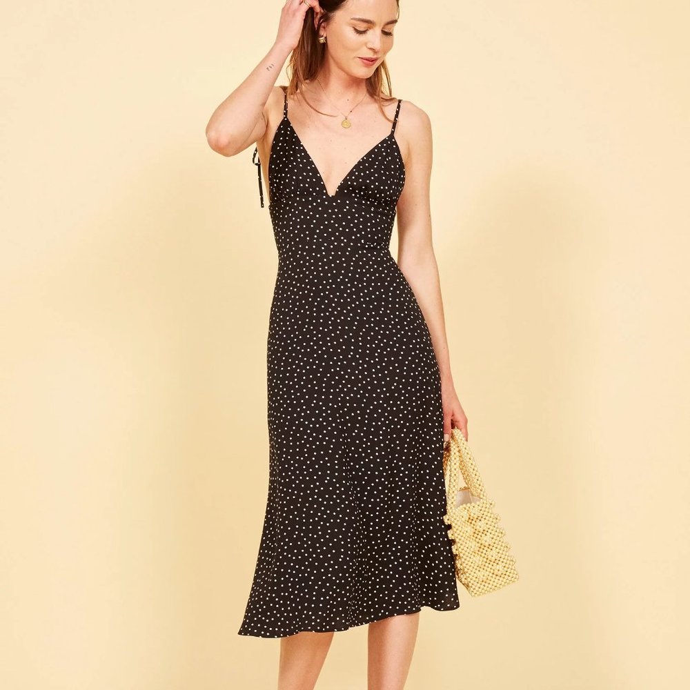 Reformation Talita Polka-dot Dress